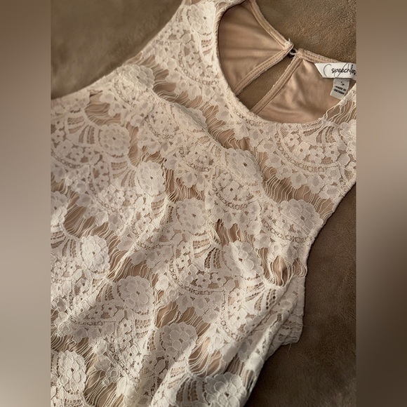 Speechless Cream Lace Top - Picture 6 of 9